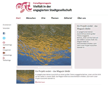 Tablet Screenshot of freiwilligen-magazin.info